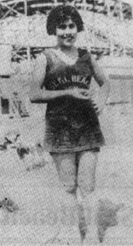 Josephine Rendon Sanchez, 15, at the Seal Beach Joy Zone in 1924. 